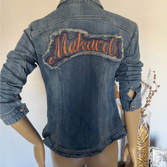 Makaveli Denim designer Jacket . Ptp 18 X 21 inches - Picture 5 of 12